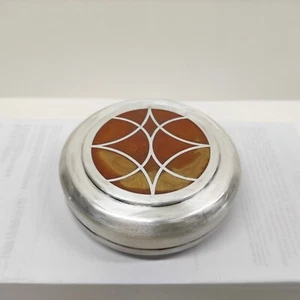 Rare Christofle Laque De Chine Cloisonné Lacquer Silverplate Jar. - Picture 1 of 18