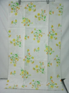 Single Standard Pillowcase Vintage Tastemaker *Yellow-Orange Floral*--New/Unused - Picture 1 of 2