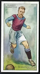 PLAYER - FOOTBALLERS 1928 - #48 G S WATERFIELD, BURNLEY - Picture 1 of 2