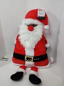 Rare...2' Tall Sincerely Santa Christmas Plush Cloth Cushion Pillow Doll New - Picture 1 of 6