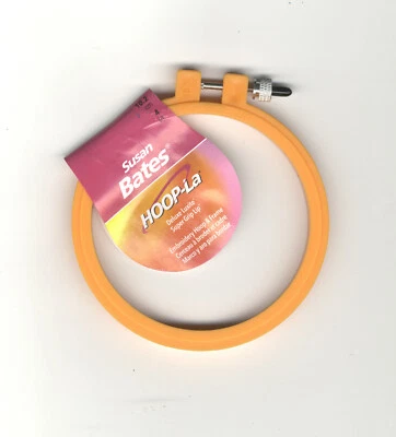 HOOP-La 4" Plastic Cross Stitch Embroidery Hoop (Random Color) #144014 - Image 1 of 4