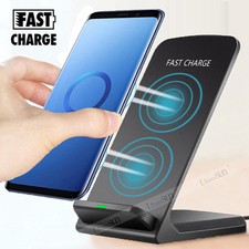 Qi Wireless Ladestation Ladegerät Induktion Apple iPhone 12 11 Pro XS Max XR X 8