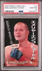 Tarjeta de novato 2006 DSE Pride FC #14 Fedor Emelianenko RC PSA 10 gemas como nueva MMA GOAT - Imagen 1 de 2