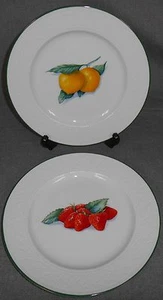 Juego (2) Platos de Ensalada Royal Worcester SOMERSET FRUIT PATTERN INGLATERRA - Imagen 1 de 4