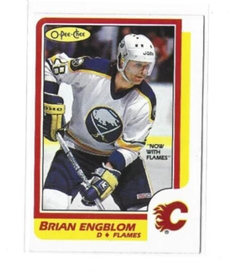 1986-87 O-Pee-Chee #40 Brian Engblom NMMT - Image 1 of 2