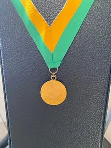 1956 UNIVERSITY OF SOUTH FLORIDA International Honor Gold Key FOB Necklace VG ! - Picture 1 of 4