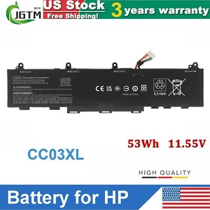 CC03XL 53Wh Battery For HP EliteBook 830 835 840 845 850 855 G7 G8 L78555-005 US - Picture 1 of 7
