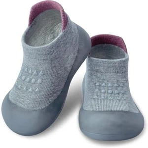 Baby Sock Shoes Boys Girls First Walking Shoes Non-Slip Slippers Soft Sole  - Picture 1 of 6