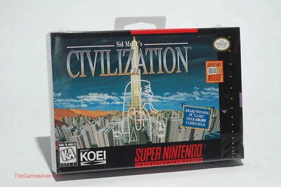 Sid Meier's Civilization - Super Nintendo Entertainment System, Koei 1995 NEW - Image 1 of 4