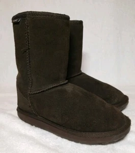 Botas de Invierno EMU Australia Bronte Para Mujer Talla US 5 M Gamuza Oliva Lana Merino - Imagen 1 de 10