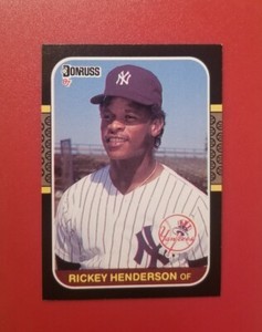 1987 Donruss Rickey Henderson #228 New York Yankees FREE SHIPPING