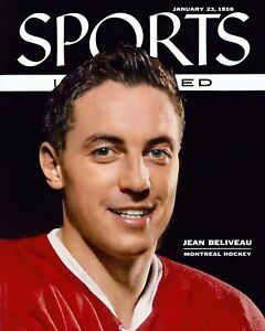 Jean Beliveau - Canadiens (Jan. 1956 Sports Illustrated Cover) - 8x10  Photo