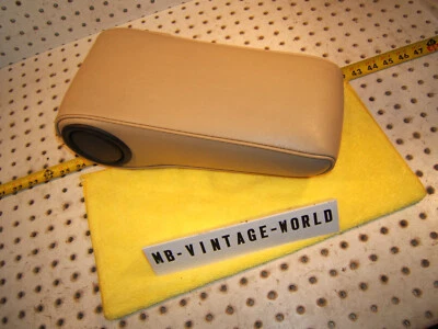 Mercedes 86-93 W124 SEDAN Wagon centro PARHMENT VINILO genuino 1 reposabrazos Foto 1 de 4