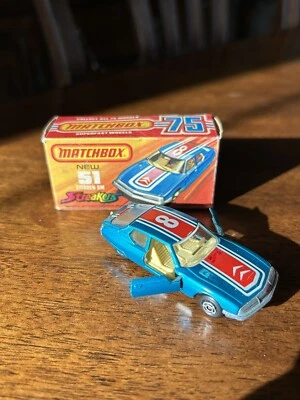 Matchbox Streakers Superfast Wheels No.51 Citroen SM 1971 W/ Box - Image 1 of 4