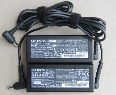 AC Adapter VGP-AC19V48 or AC19V43 for Sony Vaio Fit 15E SVF152C29L 19.5V 3.3A - Image 1 of 4