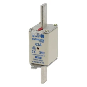 Fusible de doble indicación Eaton Bussmann 63NHG02B-400 63A 400V - Imagen 1 de 1