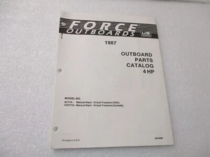 OB4096 Force Outboard Parts Catalog 1987 4 HP - Picture 1 of 3