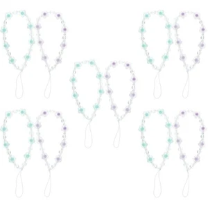 5 Count Mobilfunkkettenschmuck Handyperlenband Telefon Charme Lanyard - Zdjęcie 1 z 12