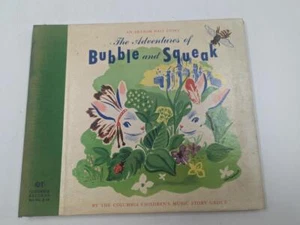 1940 THE ADVENTURES OF BUBBLE AND SQUEAK -An Arabam Hall Story Book with 4 LPs - Picture 1 of 14