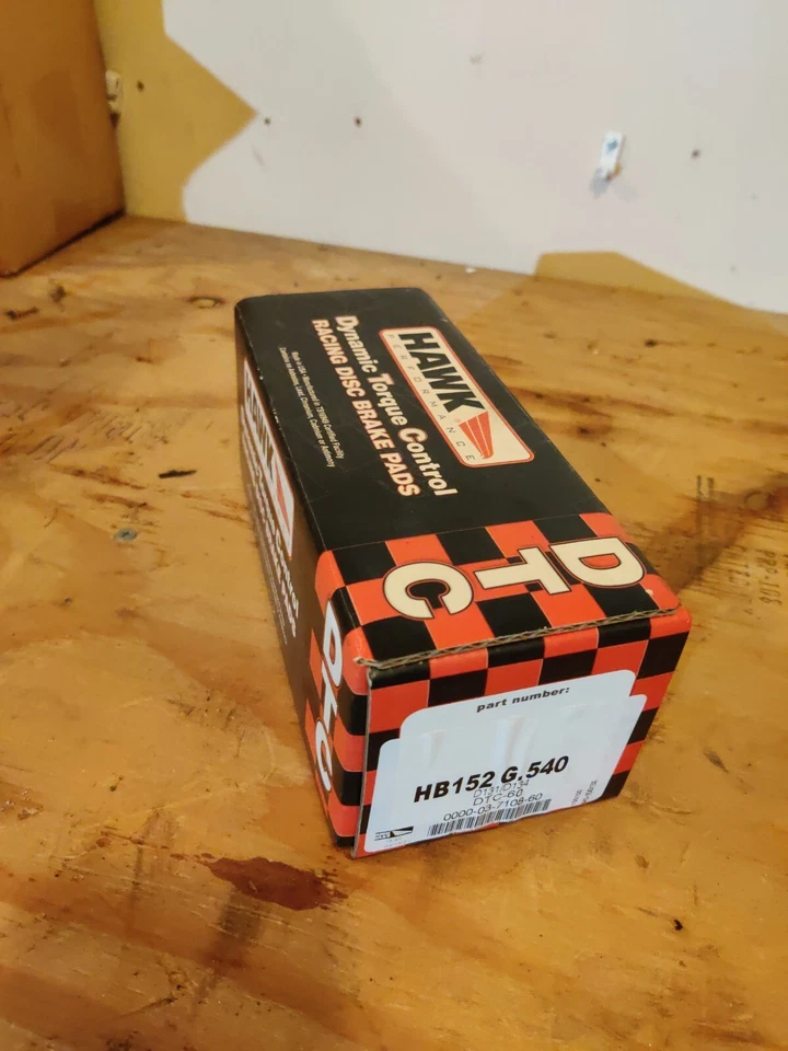 Hawk Performance HB152G.540 DTC-60 Disc Brake Pad Fits 76-91 Cosmo RX-7 - Image 1 of 1