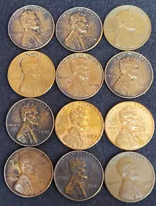 (12) Centavos Lincoln Wheat ~ Años de 1946 a 1953, Ver descripción para lista - Imagen 1 de 14