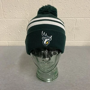 Edmonton Elks - New Era grün gestreifte Top Bommel primäre Beanie neu mit Etikett Fußball CFL - Bild 1 von 4