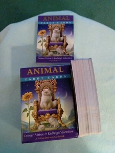 Animal Tarot Cards & Guidebook by Doreen Virtue, OOP, Rare, very good condition. - Picture 1 of 14