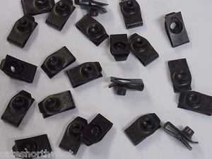 Ford Mercury Lincoln Foldover "U" Nuts 1/4-20 Short - Picture 1 of 2