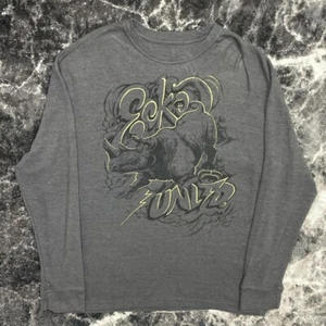 Ecko Unltd Shirt Mens XL Thermal Long Sleeve Y2K Vintage Grunge Skate Surf Rhino - Picture 1 of 5