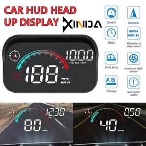 Digital Tachometer Universal GPS Auto HUD Head Up Display Auto Hud Tachometer - Bild 1 von 21