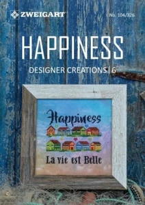 Zweigart pattern book 104 / 326 Happiness Designer Creations 6 - 28 pages - Picture 1 of 1