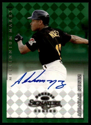 1998 Donruss Signature #NNO Abraham Nunez Millennium Marks Autographs #/1100 - Image 1 of 2