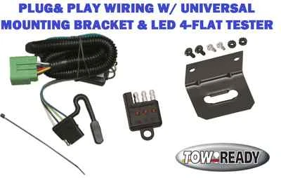 ПОДХОДИТ ДЛЯ 99-04 JEEP GRAND CHEROKEE КОМПЛЕКТ ПРОВОДКИ ПРИЦЕПА + УНИВЕРСАЛЬНЫЙ КРОНШТЕЙН СВЕТОДИОДНЫЙ ТЕСТЕР - Изображение 1 из 4