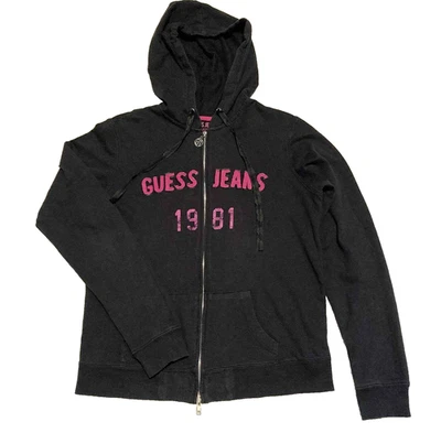 Sudadera con capucha y cremallera Guess Jeans 1981 para mujer talla XL Foto 1 de 4