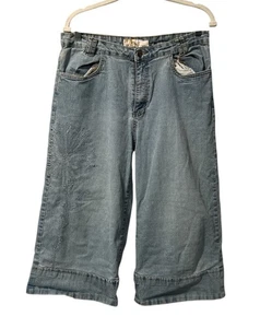 Crest Denim Blue Jeans Capri Pants Women's Waist VTG Y2K 13/14 (598) - Picture 1 of 5