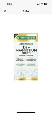 Nature's Bounty Advanced D3 Magnesio Apoyo Inmunológico 90 Comprimidos 09/2025 Foto 1 de 3