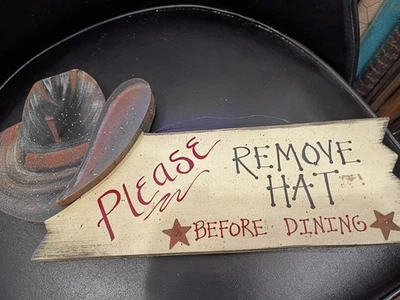 Primative Cowboy Sign - Image 1 of 4