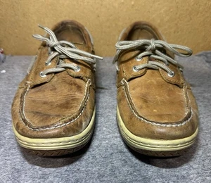 Sperry Top-Sider Men's Billfish Dark Tan Boat Shoes 0799320 - Size 8.5 - Picture 1 of 10