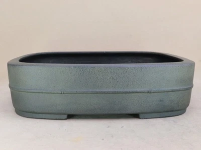 Japanese Bonsai Pot Tokoname AIBA KOYO 15.7"(40cm) Unglazed Rectangle J466 - Image 1 of 4