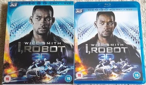 I ROBOT BLU-RAY 3D + 2D + DVD + SLIP COVER WILL SMITH  - Picture 1 of 2