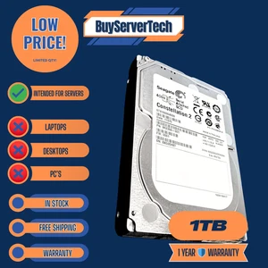 Seagate ST91000640SS 1TB 7.2K 6Gb/s 2.5" SAS HDD Enterprise 0Hrs 1Yr Warranty - Picture 1 of 3