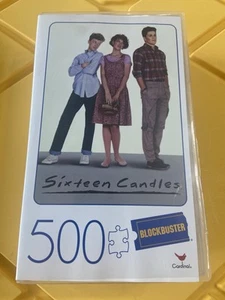 SIXTEEN CANDLES 500-Piece Puzzle w Plastic Retro Blockbuster VHS Case NEW - Picture 1 of 6