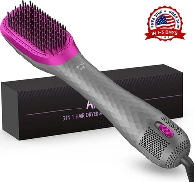 Cepillo secador de pelo 3 en 1 de 1200 W, 3 ajustes de calor y 2 de velocidad - Imagem 1 de 4