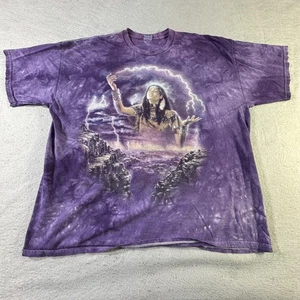 The Mountain Shirt Herren 2XL Lila Lightning Canyon Indianer Grafik Y2k - Bild 1 von 19