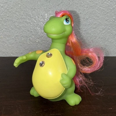 Darlin' Dinos 1992 Gem Dazzlers ~ Estilo de pelo largo Brontosaurus ~ Meritus Foto 1 de 4