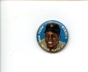 1956 Topps Baseball Pin Willie Mays New York Giants EXMT+ - Picture 1 of 2