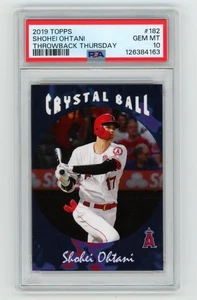 PSA 10 Shohei Ohtani 2019 Topps Throwback Thursday #182 1995 Crystal Ball Angels - Picture 1 of 2