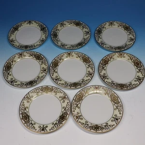 Noritake China - Bola de Navidad Blanca Dorada 175 - 8 Platos de Pan y Mantequilla - Imagen 1 de 4