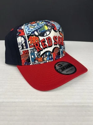Boston Red Sox New Era 2025 Players Weekend Comic Snap Hat Cap NWT ON SALE - Image 1 of 4