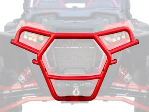 SuperATV Front Bumper w/ Winch Mount for Polaris RZR XP Turbo S - Red - Picture 1 of 9